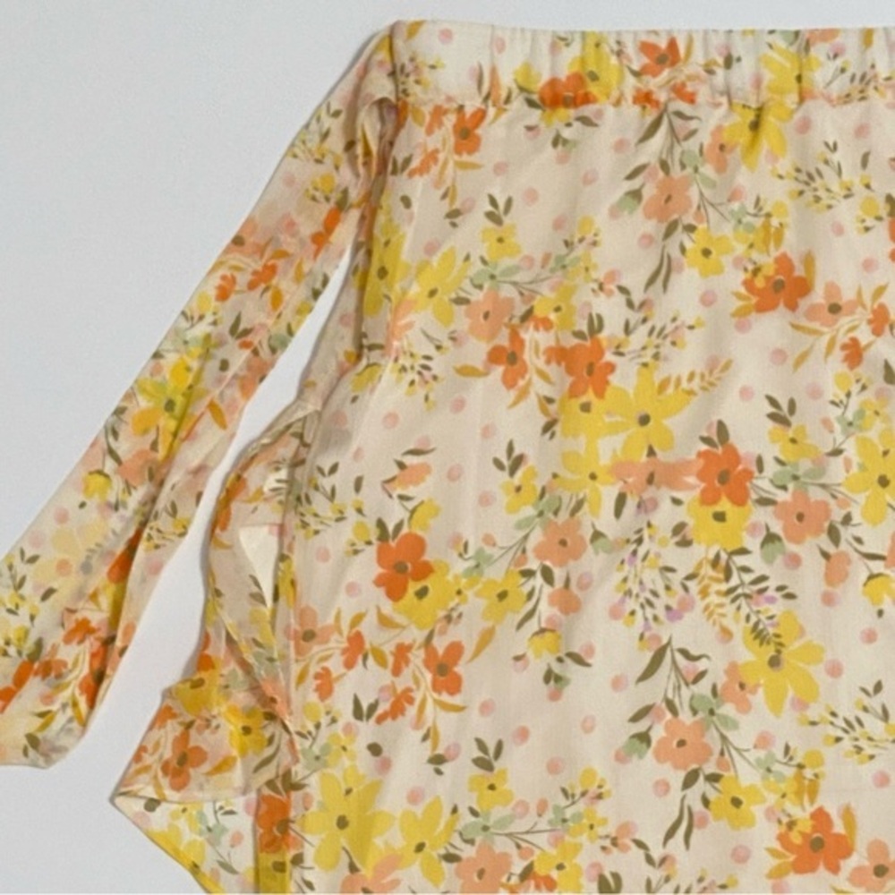 Women's‎ Floral Asymmetrical Whimsical Fairy Skirt XXL Spring Easter - Picture 9 of 14